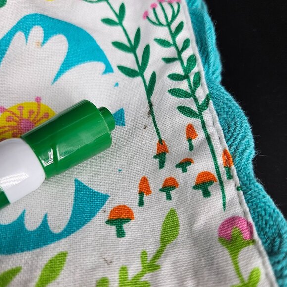 Fabric Placemats Spring Easter Bunny Egg Flowers Blue White Decor 14x17 Lot 7 - Picture 9 of 11